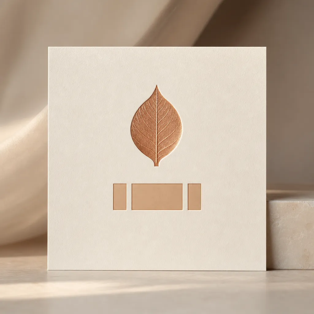 Copper leaf brand concept