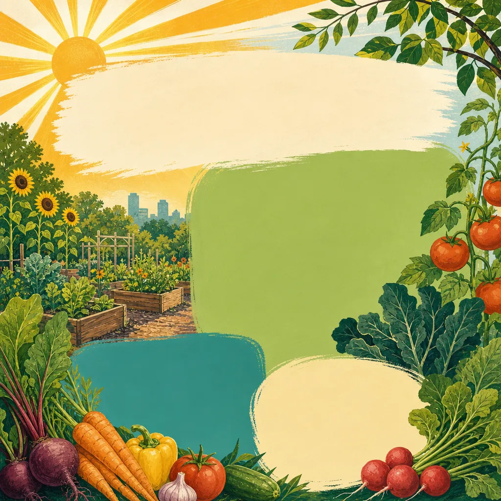 Community garden poster concept