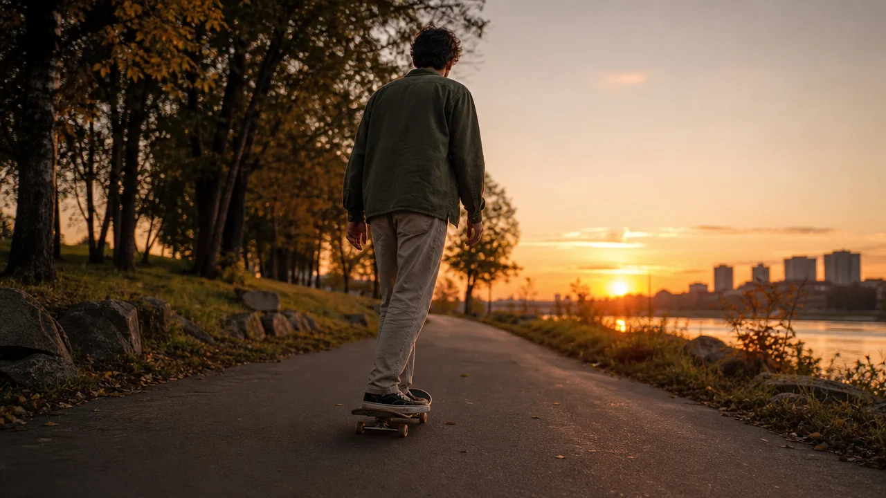 Sunset skate clip continuation concept