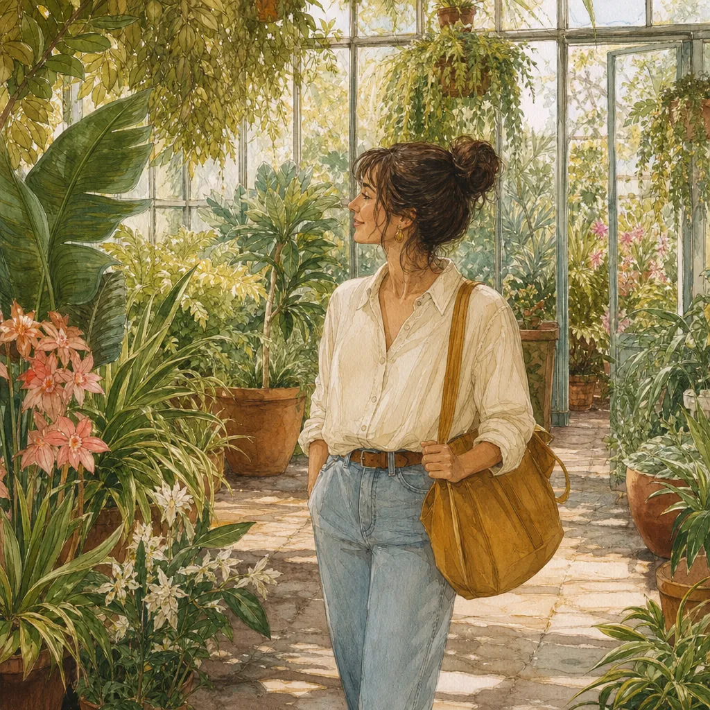 Botanical portrait illustration