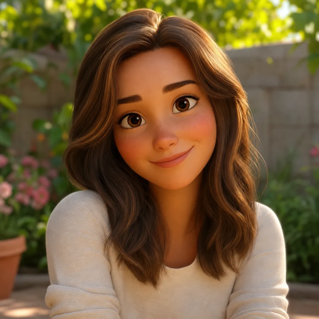 Original animation-inspired portrait concept