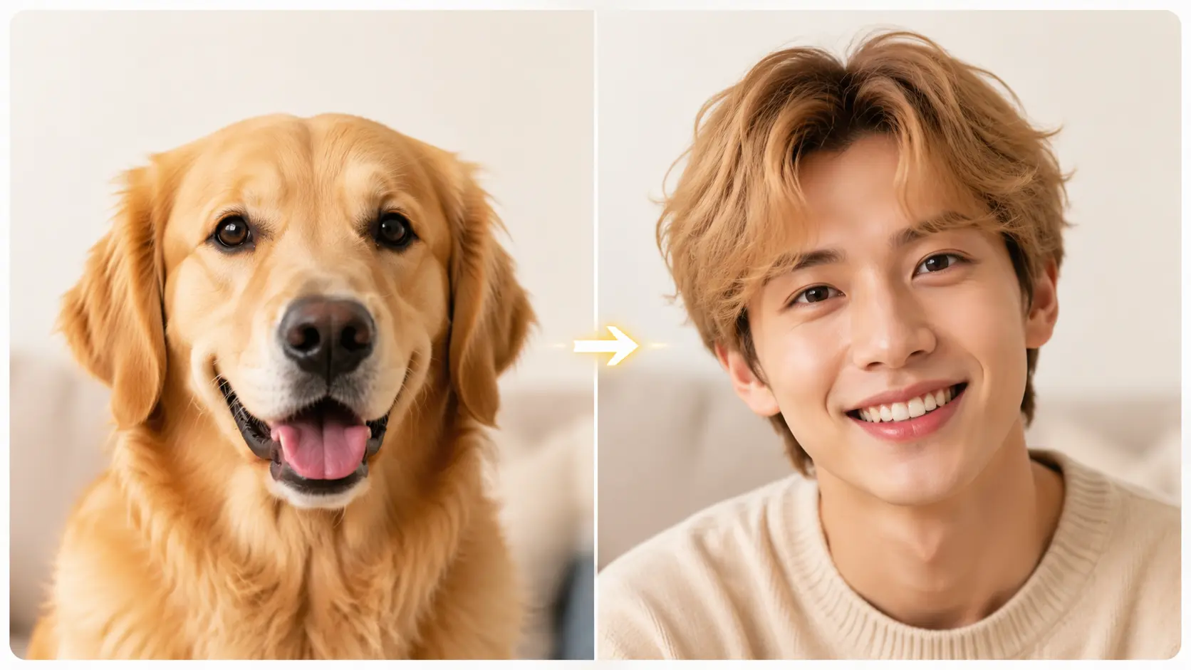 Turn Pet Photo into Human